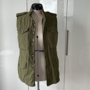 ZARA Women’s Vest Color-Khaki Size-Medium